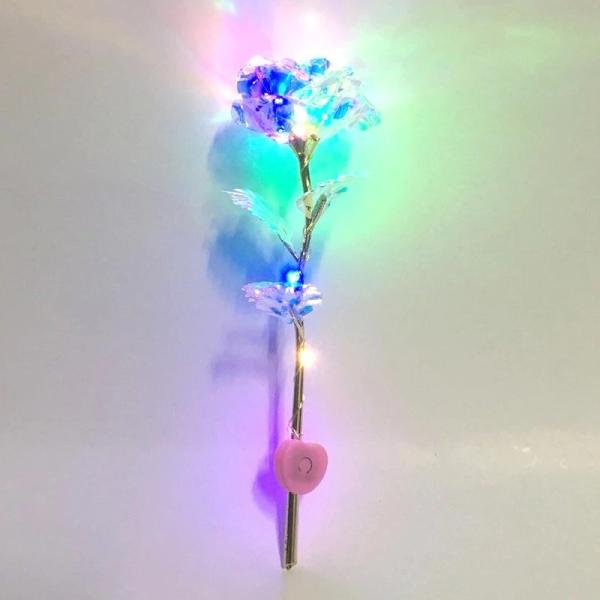 Luxury Gift Enchanted Rose 24k Galaxy Roses In Glass