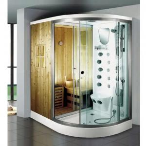 Quality Enclosure Steam Shower Cubicle Glass Shower Cabin Adjustable Temperature wholesale