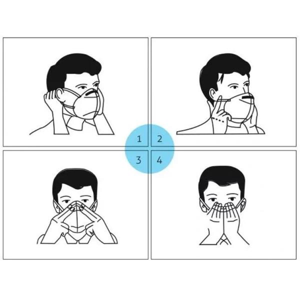 Personal Safety Ffp3 Dust Mask Non Stimulating Materials Low Breathing Resistance