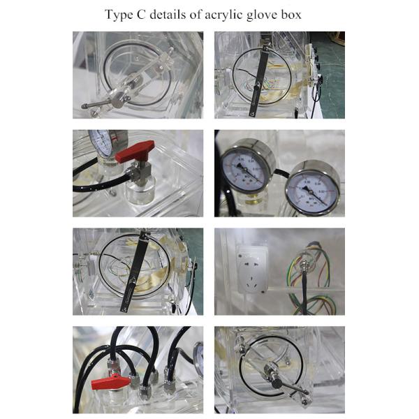 Isolator Lab Glove Box Laboratory Equipment With Vacuum For Electronic Materials