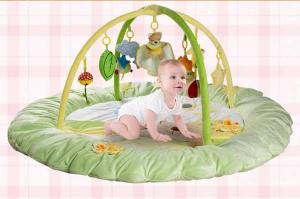 China Promotional Light Green Large Baby Play Gyms For Baby Sleeping on sale
