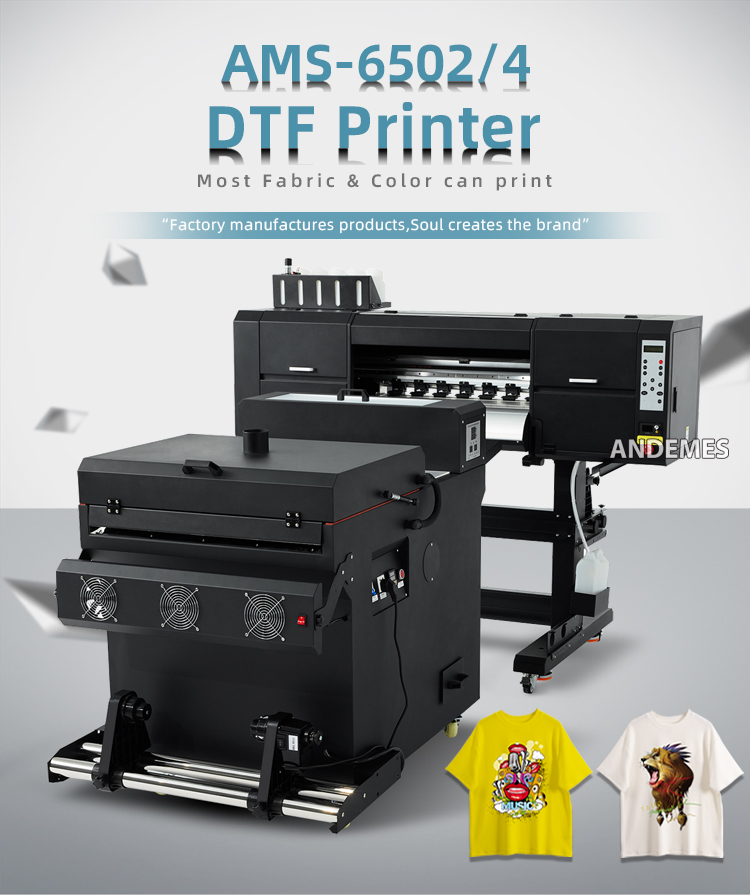 Pet Film Transfer Printing Machine A1 i3200 DTF Printer with 2/4 Heads 60cm Size