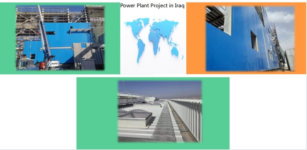 Industrial Steel Structure Warehouse With EPS/Rockwool/Fiberglass Wool/PU Sandwich Panel Cladding