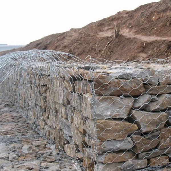 Hot Dipped Galvanized Gabion Mesh For River Channel Management