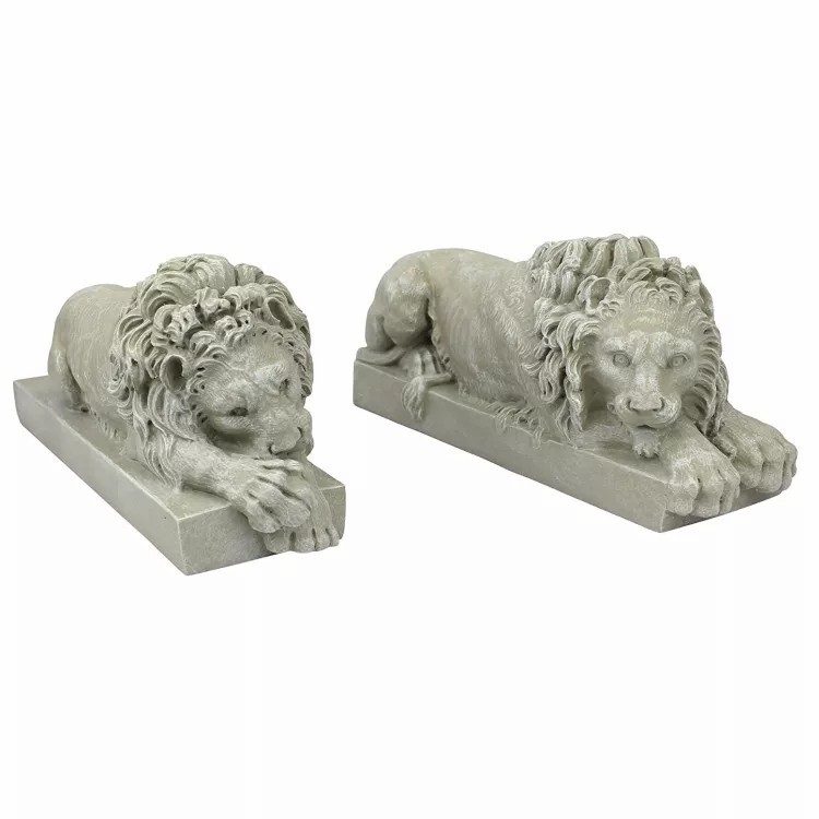 Custom Precast Garden Decoration Cement Concrete Statues Plastic Animal Lion Status Mold