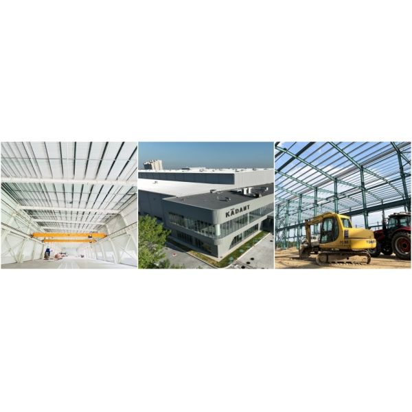 Prefab Insulated Metal Panel Buildings Modular Steel Frame Earthquake Resisstance