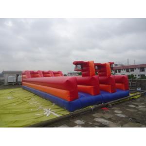 Quality 0.55mm PVC Tarpaulin Inflatable Sports Games / Tarpaulin Runway wholesale