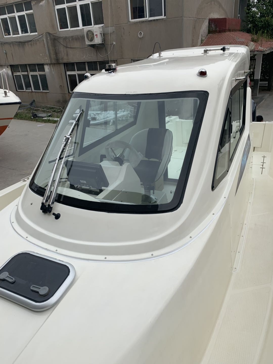 2023 new 27ft fiberglass hull boat for fishing and relaxing with cabin
