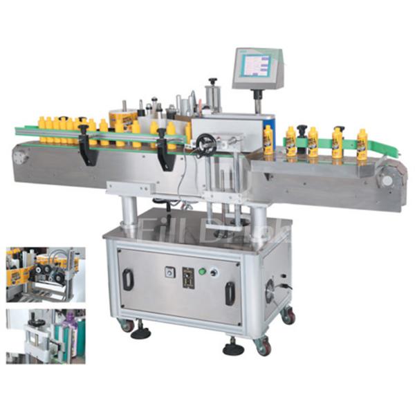 Self Adhesive Industrial Automatic Round Bottle Label Applicator SUS Single Side