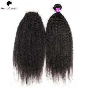 Quality 7A 100% Virgin Natural Black Double Drawn Human Hair Extensions Tangle Free wholesale