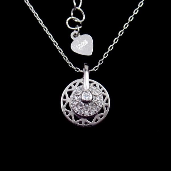 Simple Design 925 Silver Necklace Jewelry Anniversary , Gift , Party Use
