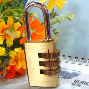 Quality 3 Digits Brass Combination Padlock Brass Lock CR-04B wholesale