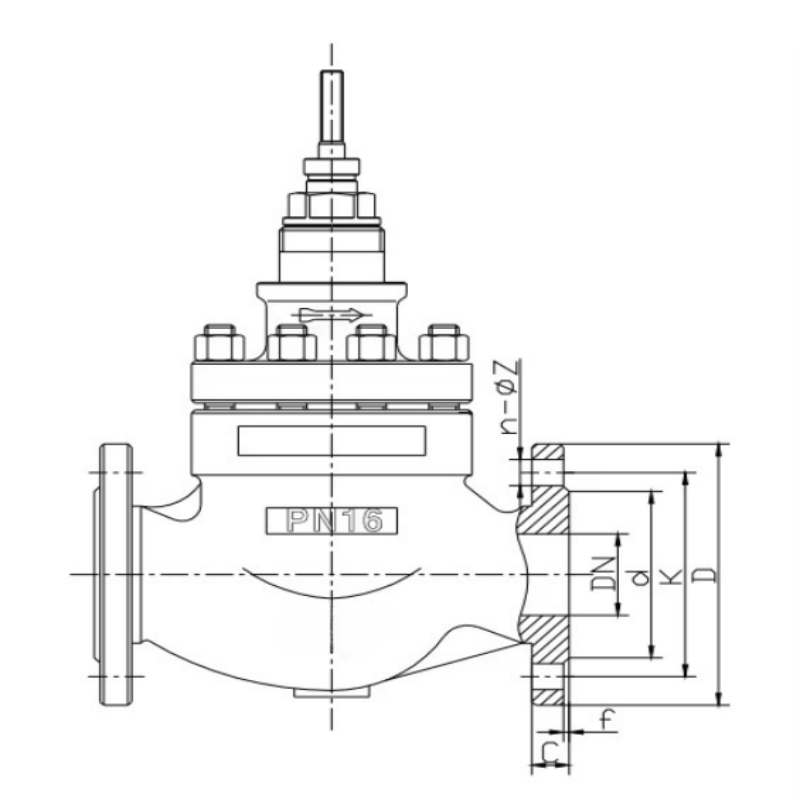 Diaphragm Pneumatic Globe Control Valve CF8 Globe Valves For Flow Control