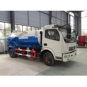 China 120hp Sewer Jetter Truck , Dongfeng Suction Sewage Truck 8 Ton 8cbm on sale