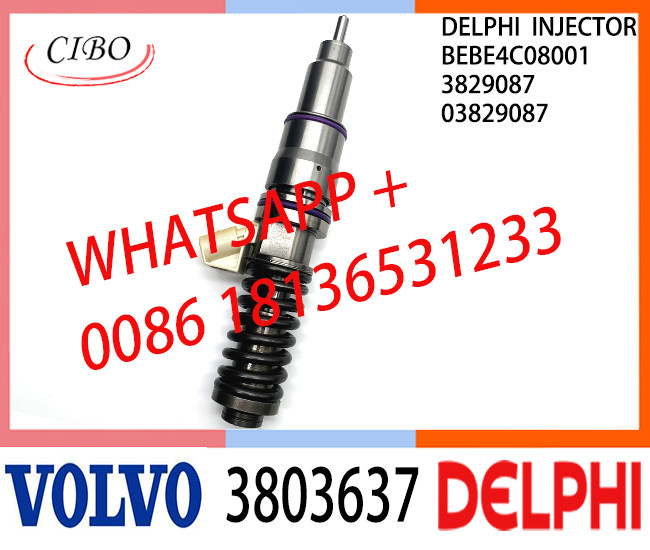 Common Rail Fuel Diesel Injector BEBE4C08001 3803637 3829087 03829087 E1 for VOL truck 16 LITRE INDUSTRIAL