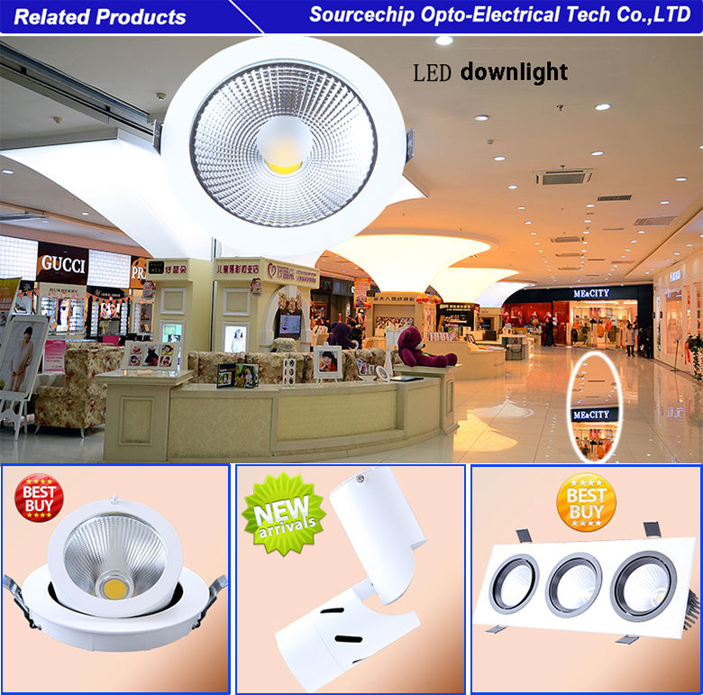 COB LED downlight 7W supply