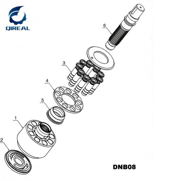 Dnb08 Excavator Final Drive Track Motor Parts