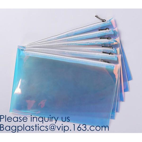 Promotional EVA cosmetic pouch bag with a rubber handle,eco friendly transparent BSCI women EVA cosmetic bag, bagease