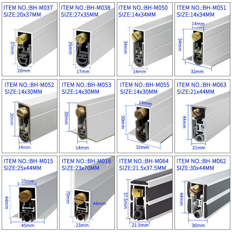 Fully Cover Type Automatic Door Bottom Seals for Metal Door Acoustic Noice Reduction