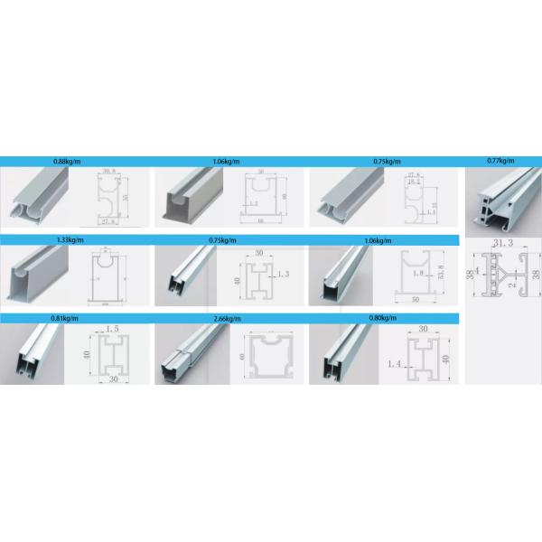 Aluminum Rails for PV Solar Panel Installation on Roof Ground Solar Mounting System