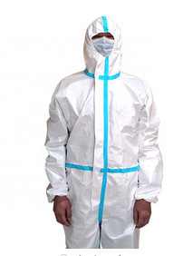 Non Woven Disposable Protective Coveralls Disposable Dust Suits Latex Free