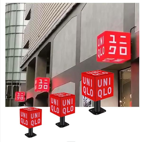 New Design Full Color High Resolution P2.5 P3 P3.91 P4 Advertising Cube Led Display