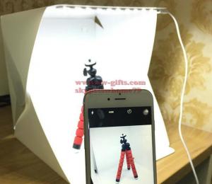 Quality Portable Folding Lightbox Photography Studio Softbox LEDLight Soft Box Tent Kit for iPhone Samsang DSLR Camera Backgroud wholesale