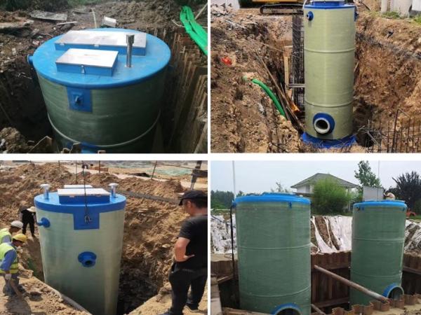 Frp GRp Integrated Lifting Commercial Sewage Lift Station Pumps Rainwater
