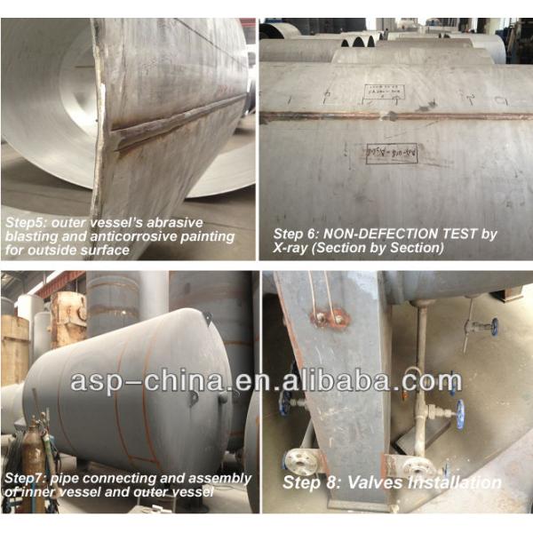 06Cr19Ni10 Nitrogen Cryogenic Storage Tank 8bar 16bar 22bar