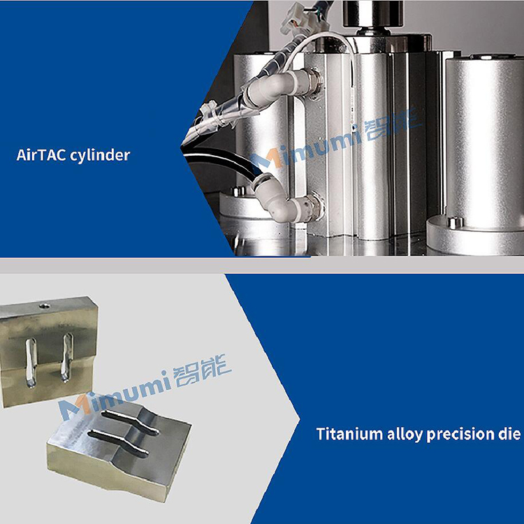 1+2 Flat Face Mask Manufacturing Machine / 11kw Mask Making Equipment