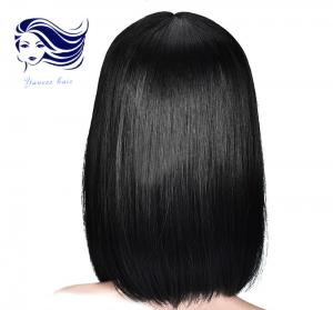 China Unprocessed Human Hair Front Lace Wigs / Silk Top Full Lace Wigs on sale
