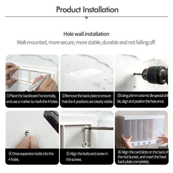 PP Plastic Food Grain Storage Container Saving Space Large Capacity