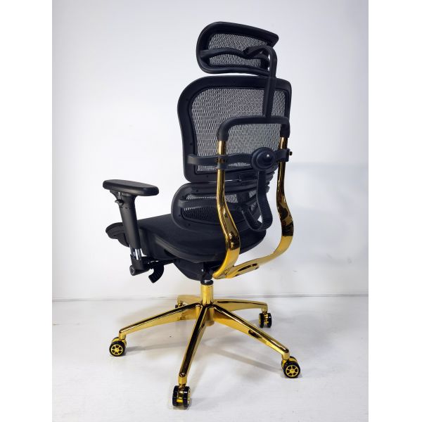 Manager Office Ergonomic Computer Chair Revolving With Sliding Mechanism