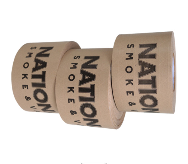 Eco Friendly Logo Printed Self Adhesive Kraft Paper Gummed Tape
