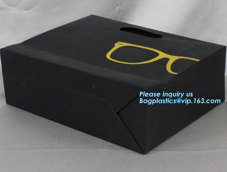 Fancy Customized High Quality and Black Printed Luxury Paper Shopping Gift Bag,luxury paper shopping bag with handles