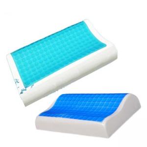 Quality Contour Gel Memory Foam Pillow For Airplane / Bedding / Bath Washable Velour Cover wholesale