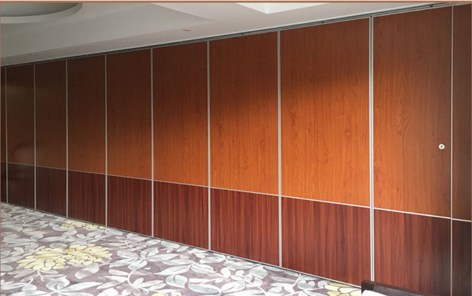 Melamine Finish Foldable Sound Proof Partition Walls For Hotel Banquet Hall