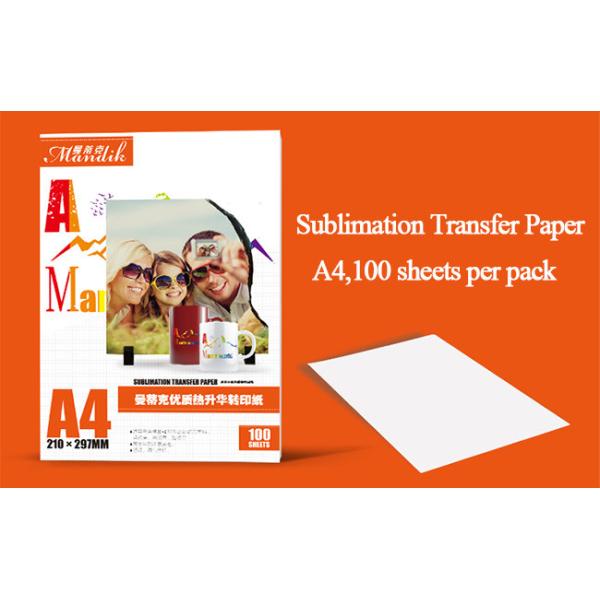 A4 Sublimation Transfer Printing Inkjet Heat Transfer Paper