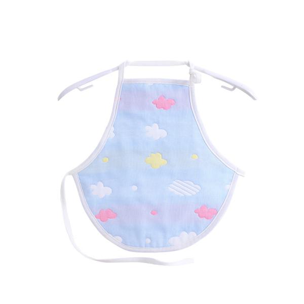 Dress Style Baby Apron Bib Toddler Feeding Bibs With Pocket And Adjustable Closure