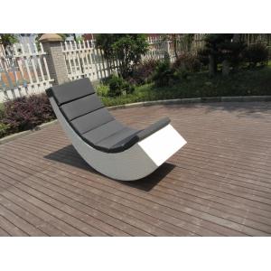 Quality Leisure Fashion White Poly Rattan / Resin Wicker Rocking Chair wholesale