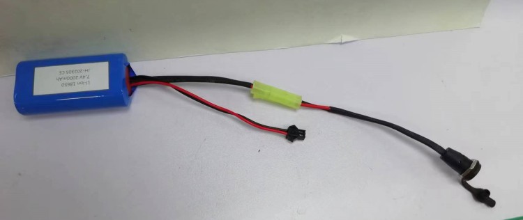 7.4v 18650 Children Toy Car Battery 2000mah With SM-2P Connector