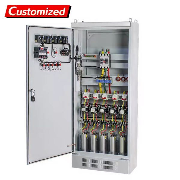 Custom electrical control cabinet exterior view showing robust construction
