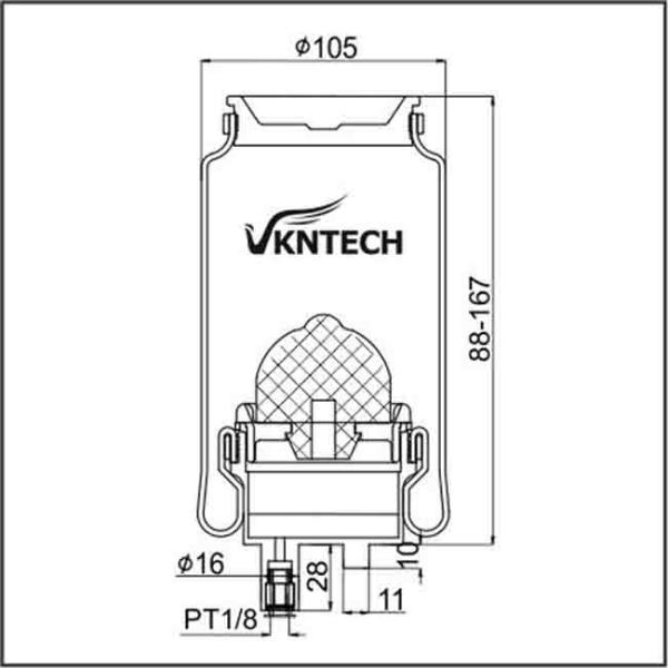 Gas Filled Seat Air Spring 5010.130.797G Air Suspension Bellow SZ50-9 French car