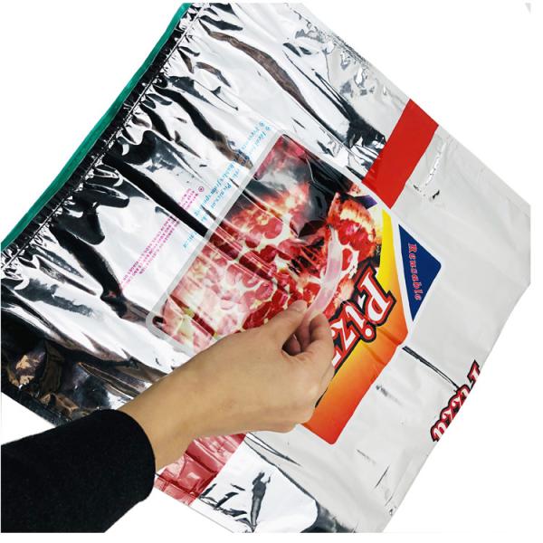 Disposable 0.1-0.5mm Hot Cold Insulated Bags Food Takeaway Delivery Use