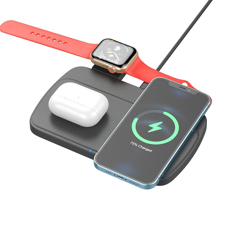 Qi Wireless Charging Station For Iphone 12 Series , Multiple Devices Wireless Charger
