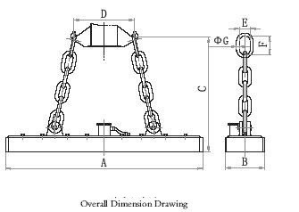 MW84 4800kg Electromagnetic Lifter For Medium Thick Plate