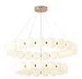 LED Energy Saving Glass Pendant Lamps Dining Room Restaurant Chandelier 25-30M2