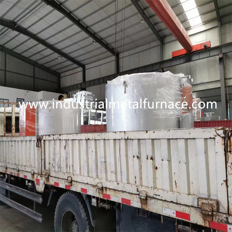 1000KG Gas Fired Tilting Crucible Melting Furnace Aluminium Scrap Melting Machine