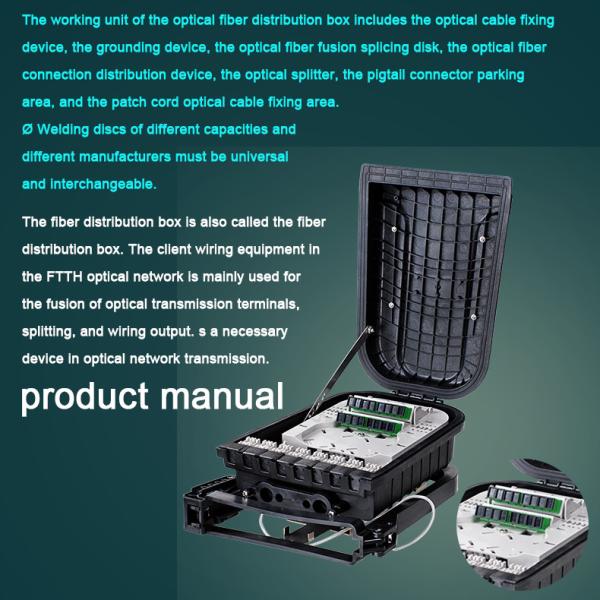 FTTH 16 Cores Splicing Pipeline Optical Distribution Box