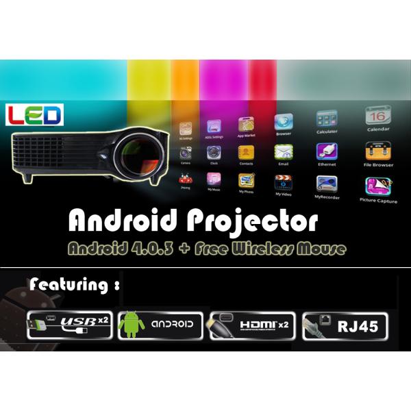 Professional Good quality LCD LED video projector Android HDMI USB SD for 3D Home Cinema